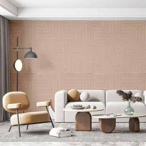 Vista 2 de Art3d Paquete de 6 paneles de pared acústicos autoadhesivos para decoración del hogar, paneles insonorizados de 24 x 24 pulgadas para oficina