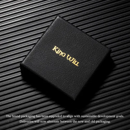 Vista 6 de King Will Fidget Spinner Ring, Fidget Toy, Stress Relief, Stainless Steel Ring With Spinner Perfect for ADHD, ADD for Kids and Adults, Colorful