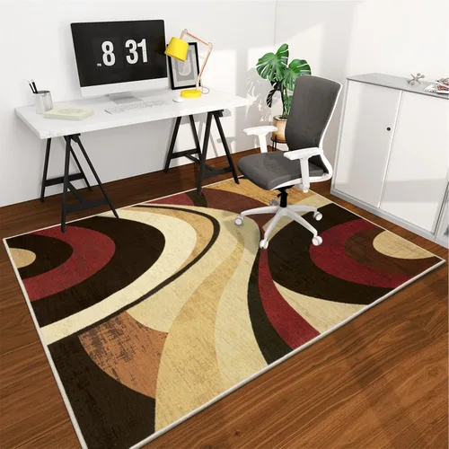 Vista 25 de Tapete para silla de oficina para suelo de madera dura, 48"x36" tapete protector de escritorio de computadora de fácil deslizamiento para silla