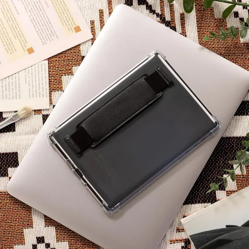 Vista 6 de CoBak Funda transparente para E-Reader de 6 pulgadas 2024 y 2022 (11ª generación) con correa elástica para la mano, funda transparente de TPU suave