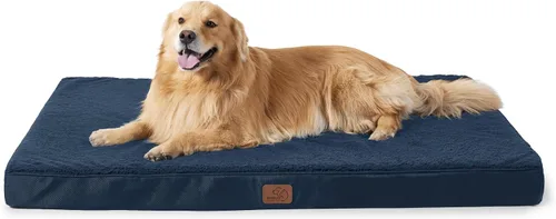 Vista 13 de Bedsure - Cama ortopédica pequeña para perros chicos, impermeable, con funda extraíble lavable, tapete de espuma con forma de huevera para mascotas