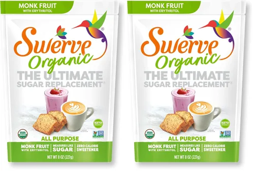 Vista 10 de Swerve Edulcorante orgánico multiusos de reemplazo de azúcar granular de fruta de monje, bolsa de 8 onzas