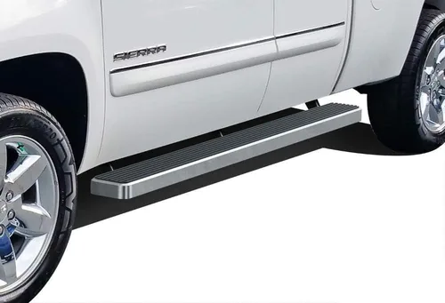 Vista 9 de APS Estribos (barras de escalones laterales) compatibles con Chevy Silverado GMC Sierra 1500 2500 1999-2013 doble cabina y 2500HD 3500 2001-2014