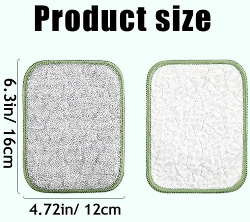 Vista 4 de Generic Trapos multiusos de alambre para lavar platos, 5 piezas, plata, paños de cocina casuales de 2 x 4 pulgadas