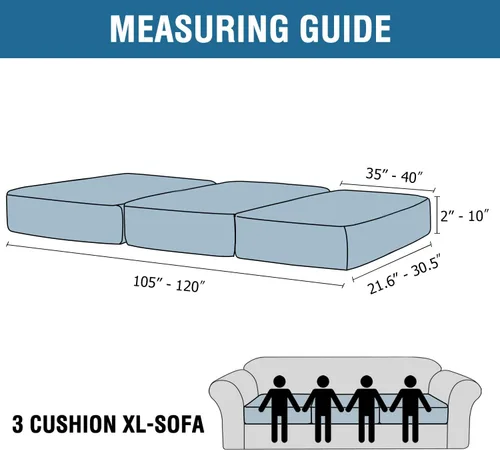 Vista 2 de H.VERSAILTEX Funda de cojín elástica de terciopelo para sofá, funda de cojín de felpa para silla, sofá biplaza o sofá, protector de muebles, cojín