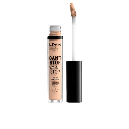 Vista 13 de NYX PROFESSIONAL MAKEUP Can't Stop Won't Stop - Corrector de contorno, cobertura completa las 24 horas, acabado mate, beige suave