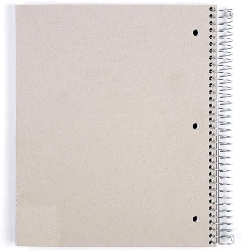 Vista 4 de Mintra Office Cuadernos de Espiral Duraderos, 5 Materias (Hielo Ártico, Rayado Universitario 1pk)