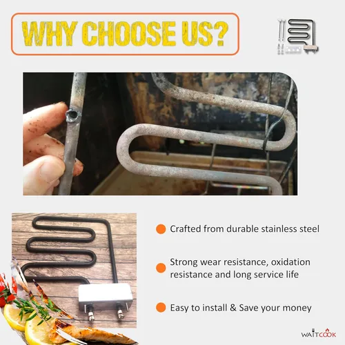 Vista 5 de Elemento calefactor eléctrico de repuesto de 800 vatios para ahumador eléctrico Char-Broil y Masterbuilt de 30 pulgadas de control digital