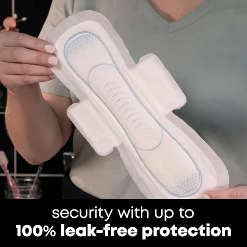 Vista 6 de U by Kotex Toallas ultrafinas con alas, Clean & Secure, absorción nocturna, 40 unidades (el empaque puede variar)