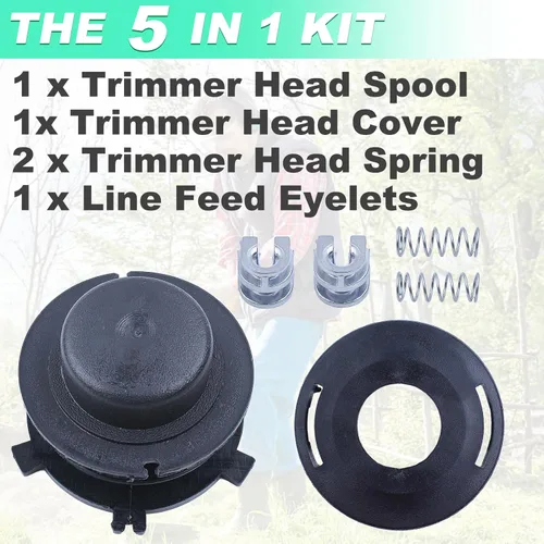 Vista 6 de Adefol Cabezal de recortadora 25-2 para Stihl FS90 FS90R FS100 FS110 FS130 FS250 FS56 FS80 FS85 FS55R Weed Eater Bump Feed Feed String Trimmer Head