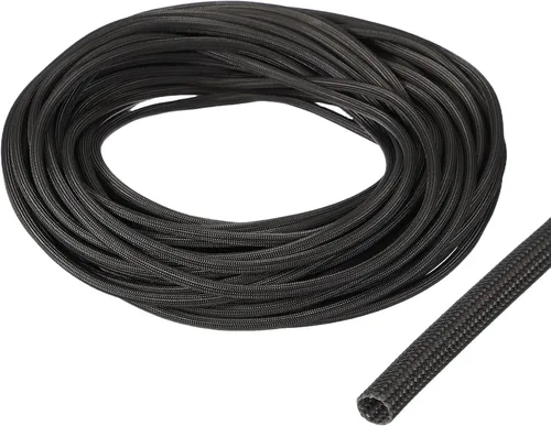 Vista 40 de uxcell Protector de Cable Aislante, 1mm/0.04 Pulgadas - 10m/33 Pies Manga de Fibra de Vidrio de Alta Temperatura Negra