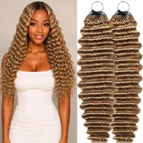 Vista 22 de Cabello humano de ganchillo para mujeres negras con nudos milagrosos de (B65g)Negro