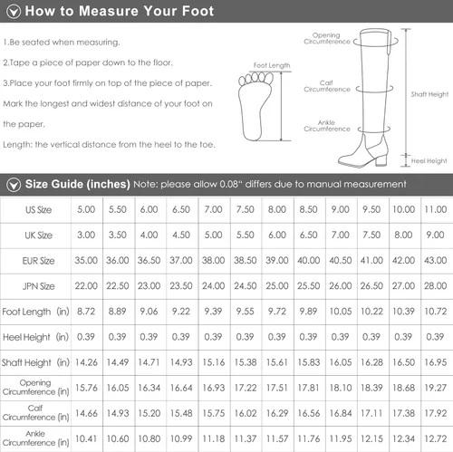 Vista 7 de DREAM PAIRS Women's Wide Calf Knee High Boots, Fur-lined Low Hidden Wedge Boots