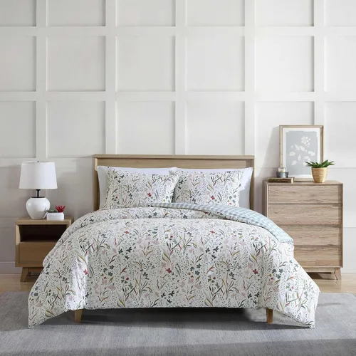 Vista 21 de Eddie Bauer - Juego de edredón Queen, ropa de cama reversible de algodón con fundas a juego, decoración del hogar a cuadros para todas las Coal