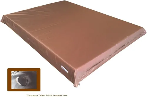 Vista 2 de Cama ortopédica de espuma viscoelástica sólida de alta densidad de 55 x 37 x 4 pulgadas, impermeable, para mascotas, con funda externa lavable