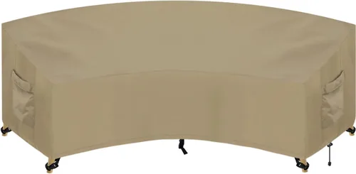 Vista 23 de PureFit Funda de sofá modular para exteriores en forma de L, impermeable, para muebles de patio, terraza, césped y jardín, 83 x 104 pulgadas