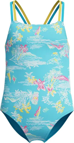 Vista 62 de Speedo Traje de baño de una pieza para niña con tiras finas Azul (Blue Print)