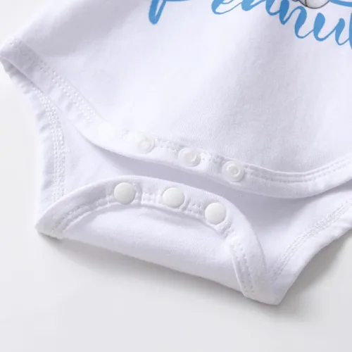 Vista 39 de Conjunto de 3 piezas de ropa de bebé recién nacido con estampado de manga larga + pantalones + sombrero