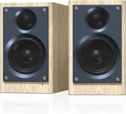 HOMAY BS3 - Altavoz activo Bluetooth para estantería, altavoces de audio para el hogar de 60 W con woofer de 3 pulgadas, altavoz de monitor de