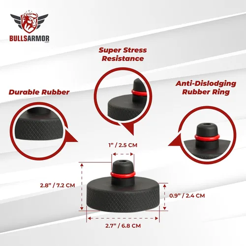 Vista 6 de BullsArmor Disco elevador Tesla para el modelo 3/S/X/Y: juego de adaptadores de almohadilla de gato duraderos con estuche de almacenamiento premium