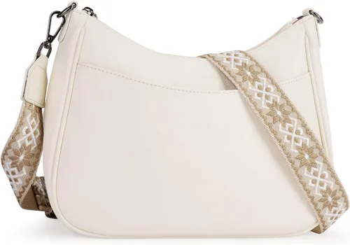 Vista 8 de APHISON Bolso cruzado de cuero moderno con correa ajustable, bolso de hombro para mujer