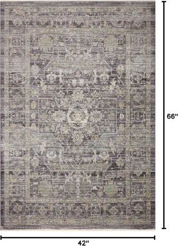 Vista 137 de Loloi Jean Stoffer Katherine Collection KES-02 Ocean/Coral 2'-7'' x 10'-0'', .25" Pile Height, Runner Rug
