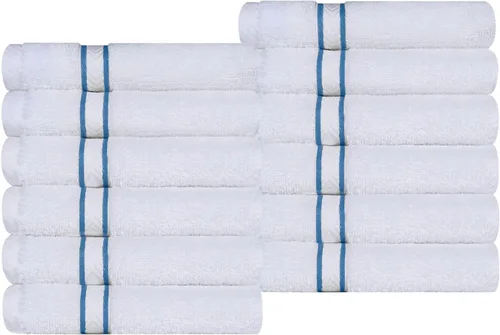 Vista 37 de Superior Juego de toallas de algodón turco ultra afelpadas de 10 piezas, ideal para baño principal, baño de invitados, secado rápido, ducha, spa