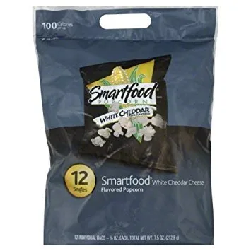 Smartfood Palomitas de maíz con sabor a queso cheddar blanco, 5/8 onzas (paquete de 12)