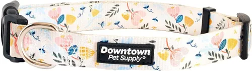 Vista 9 de Downtown Pet Supply - Collar de perro mejor, lindo y elegante - Collar de perro ligero ajustable con hebilla rápida y anillo en D - Apto para lavado