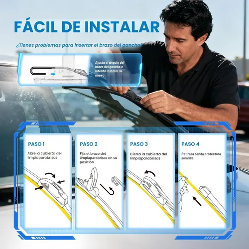 Vista 7 de 5 PLUS® Limpiaparabrisas de silicona de 15+15 pulgadas de repuesto para JEEP Wrangler 2017 2016 2015 2014 2013 2012 2011 2010 2009 2008 2007