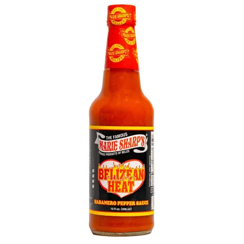 Vista 2 de Marie Sharp's Belizean Heat - Salsa de pimienta habanero, 10 onzas, salsa picante gourmet extra picante de Belice, totalmente natural, sin