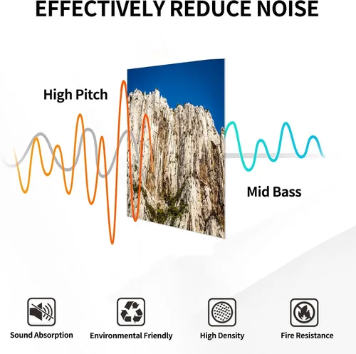Vista 5 de Paneles acústicos artísticos, Creeks Alpes de Haute Provence Beauty Beauty Nature Bouches du Acoustical Panel de pared insonorizado con panel