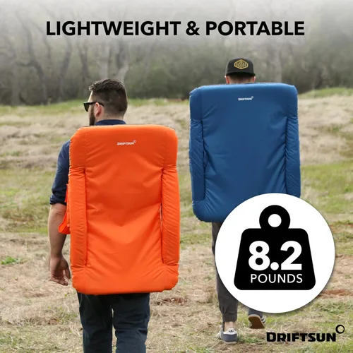 Vista 6 de Driftsun Asientos de estadio extra anchos con respaldo – Sillas plegables de lujo para gradas – Silla deportiva plegable impermeable – Fácil