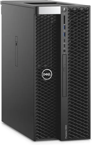 Dell Estación de trabajo Precision T5820, CPU Intel Xeon W-2155 3.3GHz 10C, 64 GB (4 x 16 GB) DDR4 RDIMM, 1 unidad de estado sólido SSD de 1 TB, 1