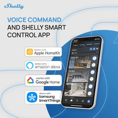 Vista 7 de Shelly 2PM Gen4 Interruptor de relé inteligente de 2 canales Wi-Fi, Zigbee & Matter con medición de potencia Automatización del hogar Alexa