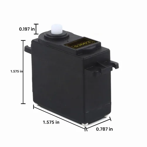 Vista 2 de RGBZONE 4PCS S3003 RC servo motor, alta velocidad estándar para barco robot