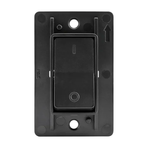 Vista 7 de Leisure LED Interruptor de encendido/apagado moderno de SPST único con tapa, 12 voltios, para RV, remolque, cámper, con etiqueta adhesiva (Negro)