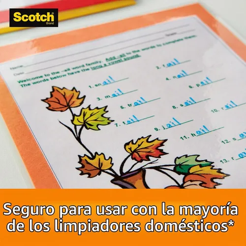 Vista 5 de Fundas térmicas de Scotch, de 5 mil, 8.9 x 11.4 pulgadas Paquete de 50