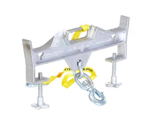Vestil D-FORK-4-SL Gancho de acero doble giratorio opcional de polipasto 2 in x 23-3/16 in x 14-1/2 in 4000 lb Capacidad Plata