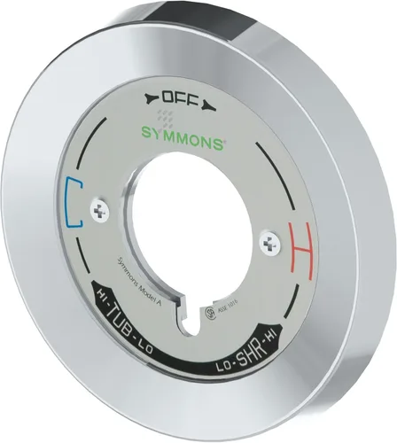 Symmons T-27-ESC-A Temptrol Modelo A Escutcheon, cromo pulido