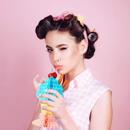 Vista 7 de Outus Centro de mesa de helado de panal de abeja de 4 piezas, centro de mesa de helado, decoraciones de fiesta para verano, cumpleaños, suministros