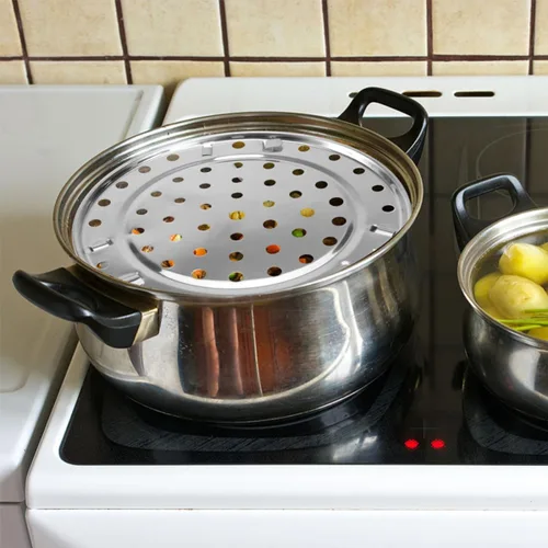Vista 6 de 2pcs Stainless Steel Steaming Rack with Removable Three Legs