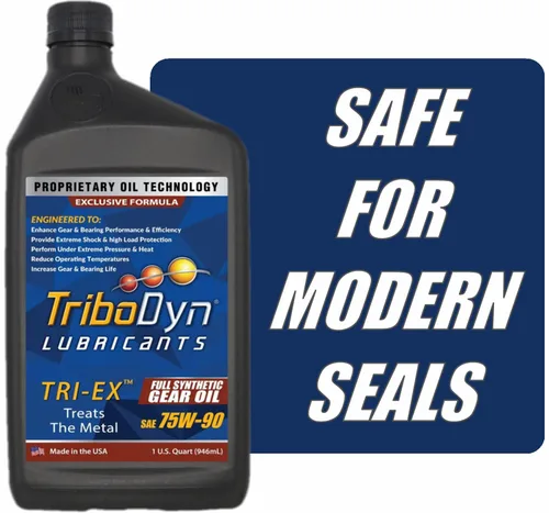 Vista 4 de TriboDyn Aceite sintético para engranajes TRI-EX SAE 75w-90, paquete de 3 cuartos de galón