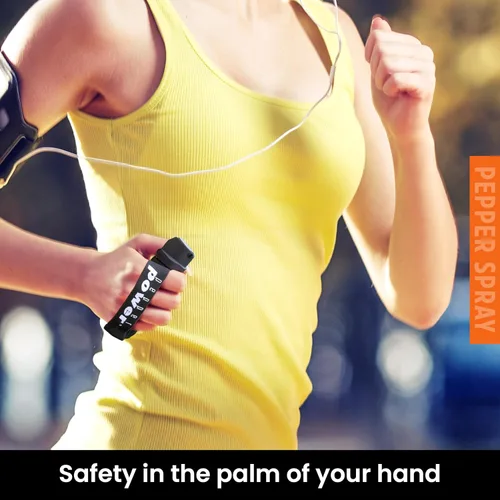 Vista 5 de UDAP Pepper Power Jogger Fogger Hot OC Compact Self Defense Pepper Spray with Holster for Women, Men, and Runners, Powerful Blast