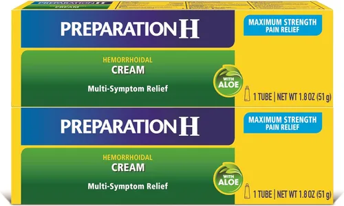 Vista 14 de Preparación H Crema para Tratamiento de Síntomas de Hemorroides (0.9 onzas tubo), Alivio del Dolor de Máxima Potencia Multisíntoma con Aloe