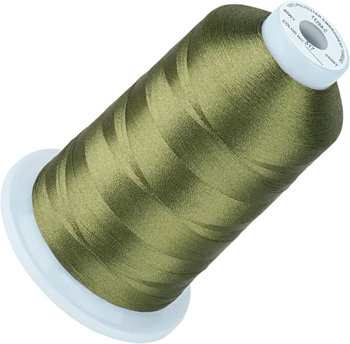Vista 90 de Simthread 5500 yardas de hilo de bordar, 5000M de alto rendimiento 40WT 100% poliéster – 170+ colores vívidos, clasificado de alta velocidad