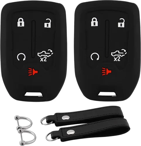 Vista 22 de Funda para Llavero de Silicona para Auto Compatible con Ford F150 Explorer Mustang Edge, para Lincoln MKZ MKX MKC con 5 Botones, Protector Completo