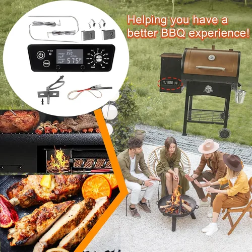 Vista 6 de Kit de termostato de tablero de control digital con pantalla LCD para parrilla ahumadora de pellets Pit Boss Austin XL, piezas de repuesto incluyen