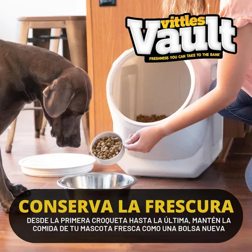 Vista 3 de Gamma2 Vittles Vault - Contenedor apilable de almacenamiento de alimentos para perros con tapa de sellado, contenedor de almacenamiento de alimentos