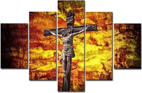 Vista 220 de TUMOVO Jesús Christian - Pintura sobre lienzo de 5 piezas